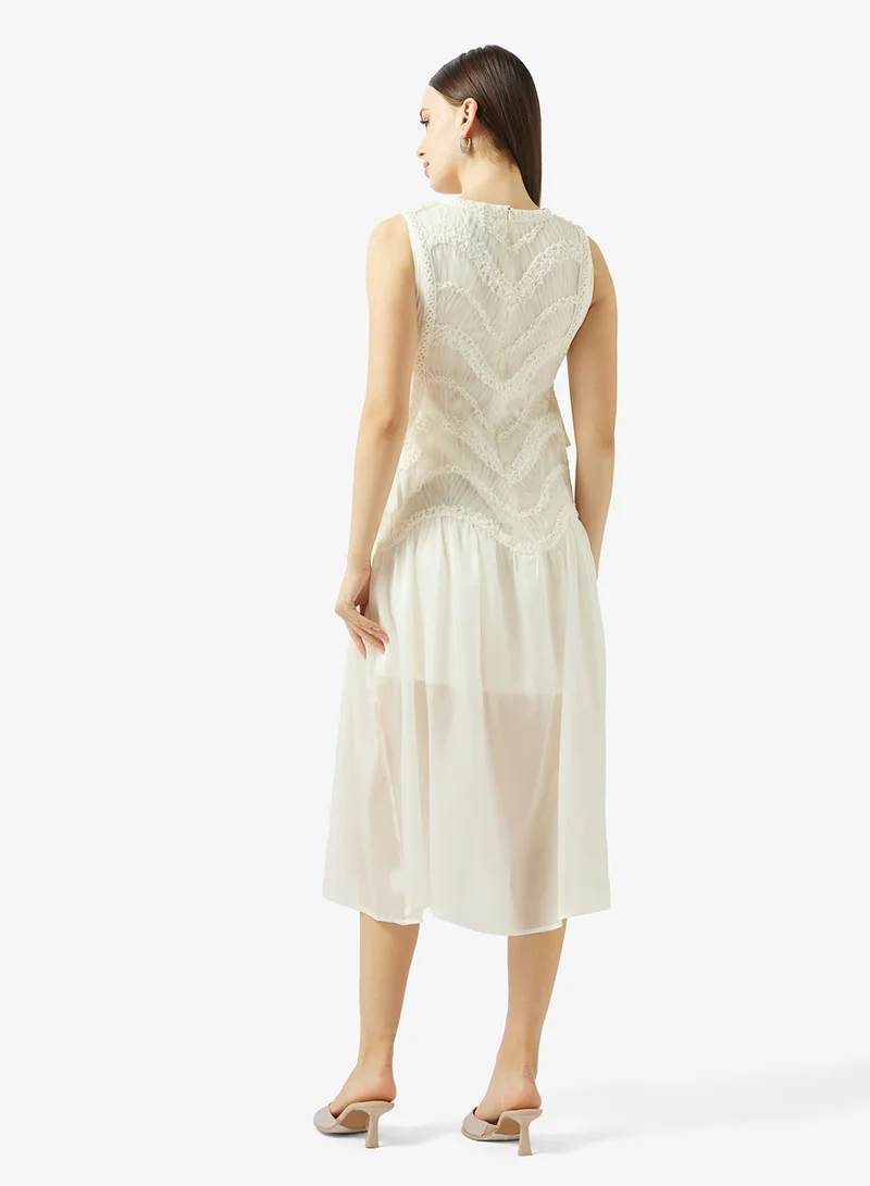 Ella Limited Edition Sleeveless Dress With Sheer Hem